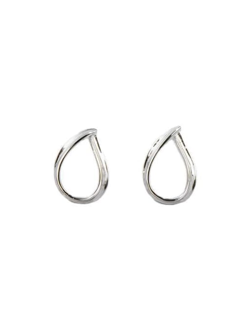 ARTTI 925 Sterling Silver Water Drop Minimalist Stud Earring