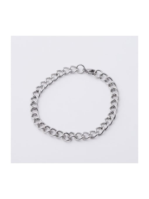MEN PO Stainless steel Hip Hop Link Bracelet 0