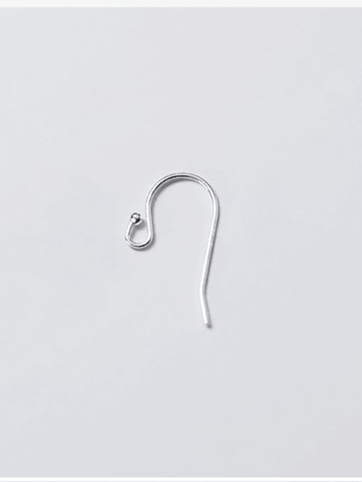 Plain Silver (1 pair) Ear Hook Handmade DIY Earrings
