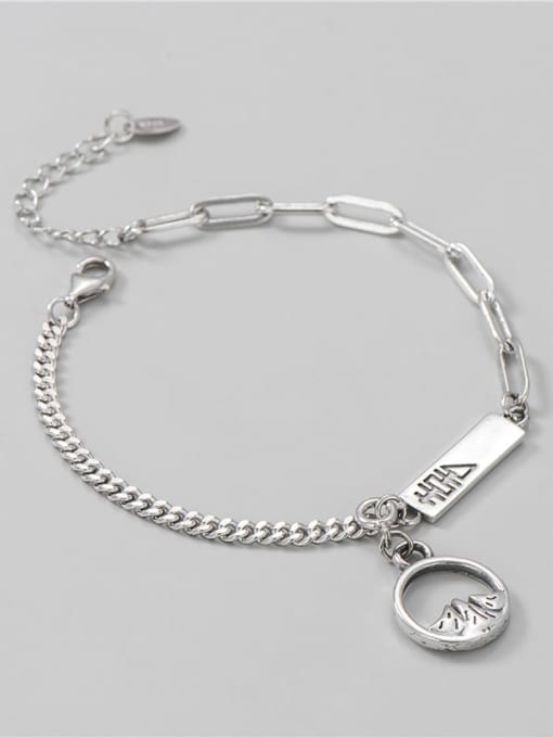 ARTTI 925 Sterling Silver Geometric Minimalist Link Bracelet 3