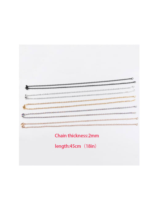 MEN PO Stainless steel chain necklace with chain 2