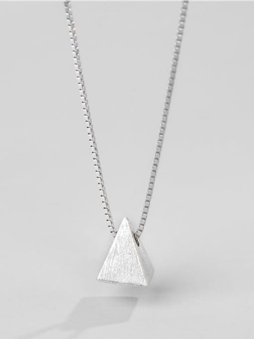 ARTTI 925 Sterling Silver Triangle Minimalist Necklace 0