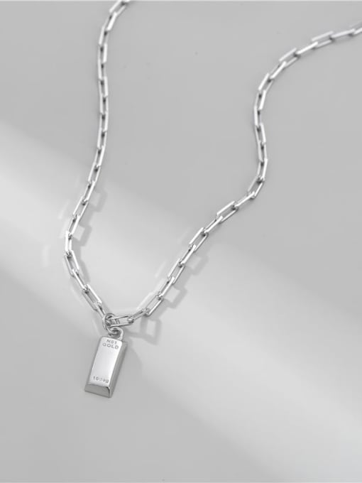 ARTTI 925 Sterling Silver Smooth Geometric Vintage Necklace 0