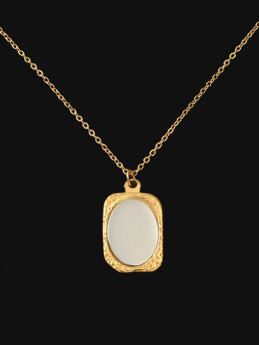 18k gold Stainless steel Geometric Minimalist Necklace