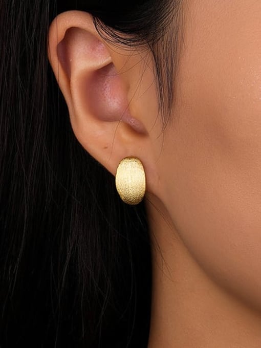 YUANFAN 925 Sterling Silver Geometric Minimalist Stud Earring 1