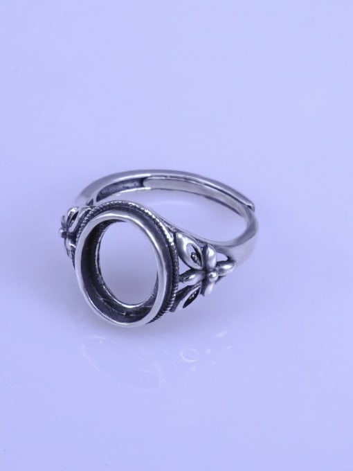 Supply 925 Sterling Silver Oval Ring Setting Stone size: 9*12mm 1