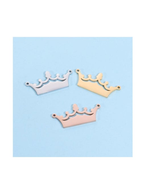 MEN PO Stainless steel Crown Trend Pendant/Linker 1