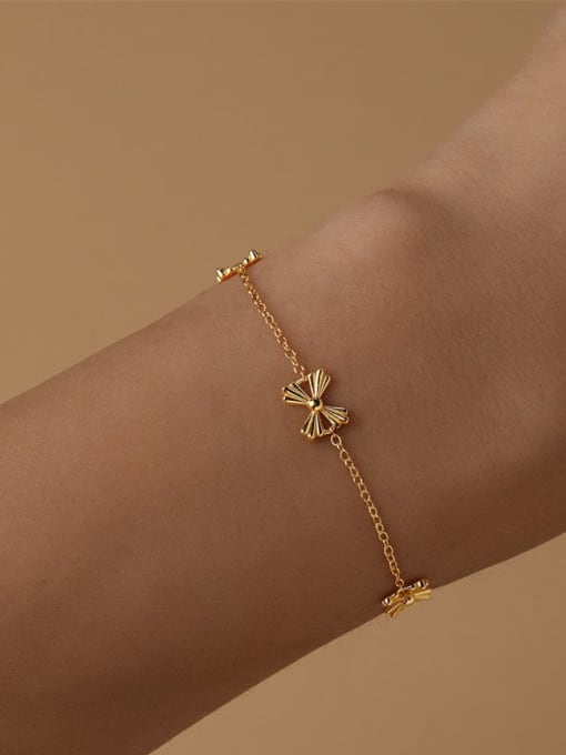 YUANFAN 925 Sterling Silver Butterfly Minimalist Bracelet 1