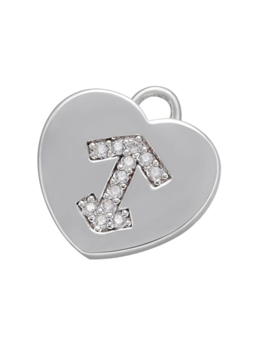 Golden Sagittarius Micro-set heart-shaped pie zodiac inlaid jewelry accessories