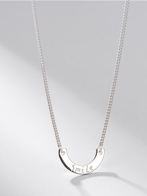 ARTTI 925 Sterling Silver Moon Minimalist Necklace