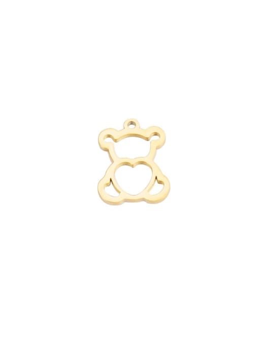 golden Stainless steel Panda Cute Pendant