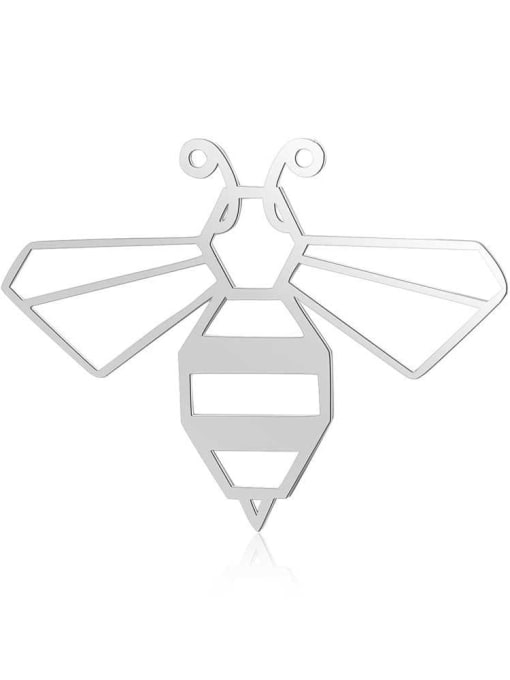 FTime Stainless steel bee gold plated Charm Height : 40 mm , Width: 29 mm 1
