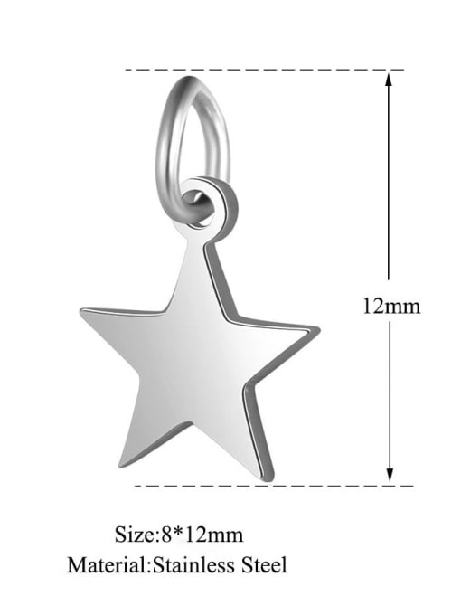 FTime Stainless steel Star Charm 3