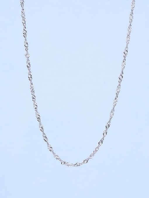 Supply 925 Sterling Silver Lengthen Water Wave Chain 2