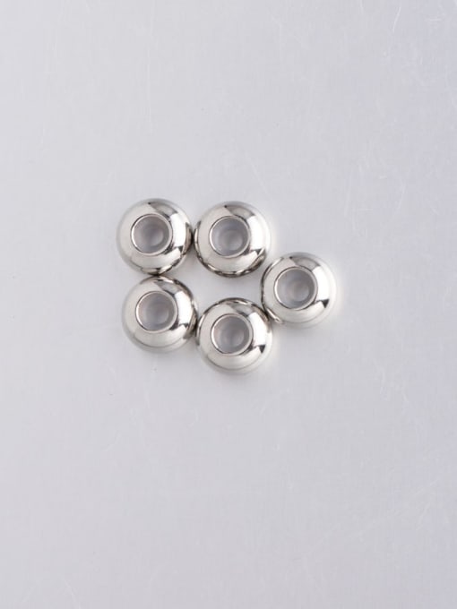 Steel color Stainless steel rubber ring positioning beads