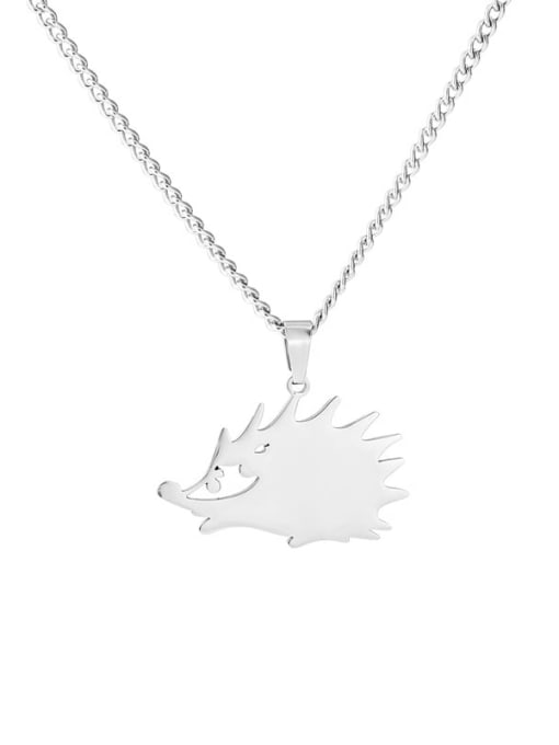 Solid Hedgehog Titanium Steel Icon Cute Necklace