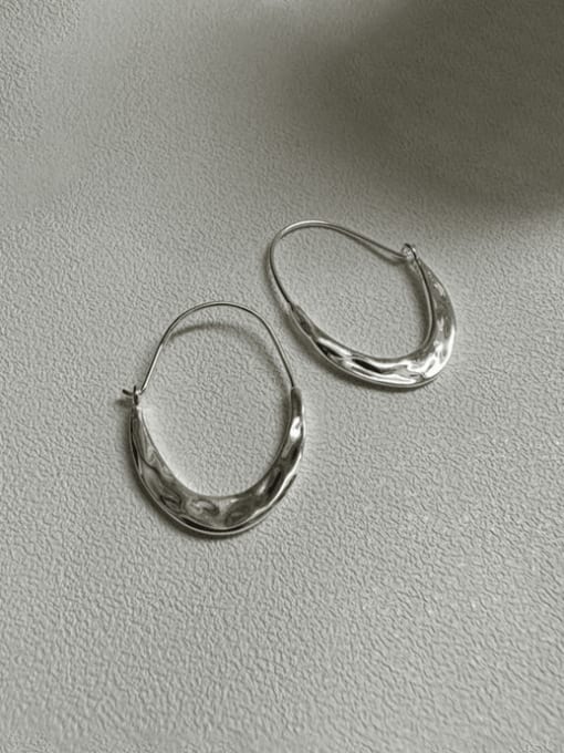 ARTTI 925 Sterling Silver Geometric Minimalist Hook Earring 2