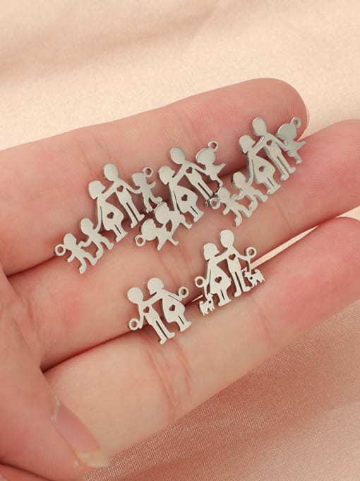 MEN PO Stainless steel Cute Baby  DIY  Pendant 3