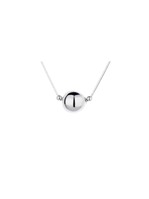 TAIS 925 Sterling Silver Ball Minimalist Necklace 0