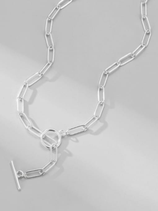 ARTTI 925 Sterling Silver Hollow Geometric Chain Minimalist Necklace 2