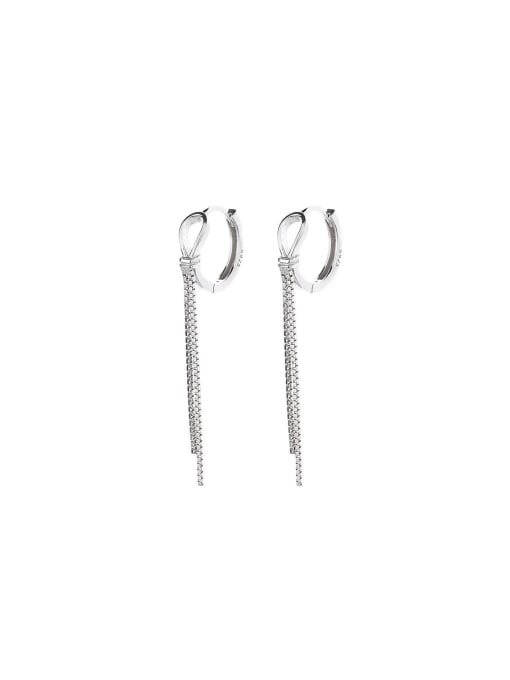 TAIS 925 Sterling Silver Tassel Trend Threader Earring 0