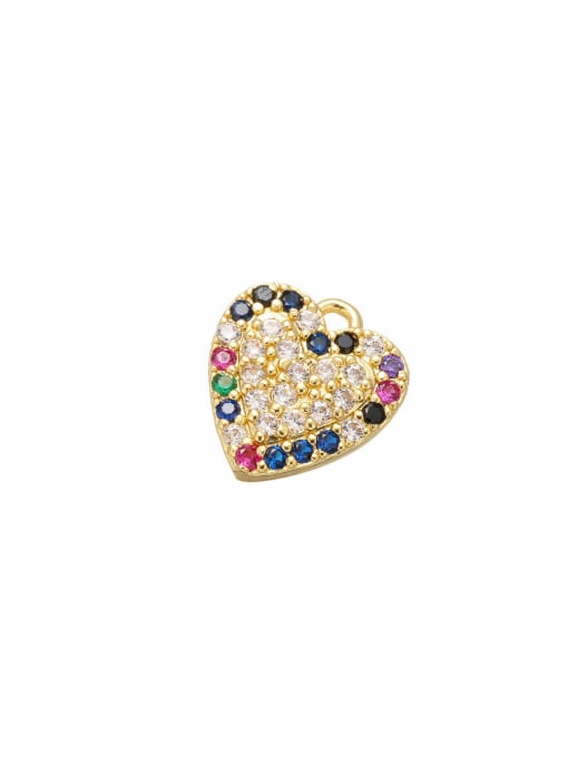 KOKO Copper Microset Fancy Heart-Shaped Diamond Accessories 0