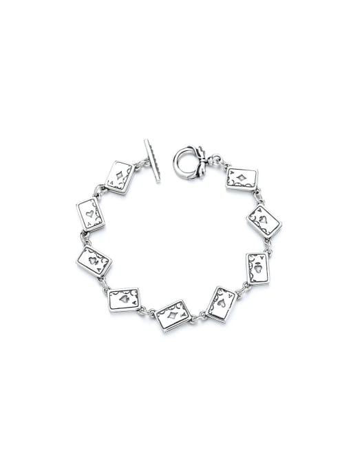 TAIS 925 Sterling Silver playing cards Vintage Bracelet