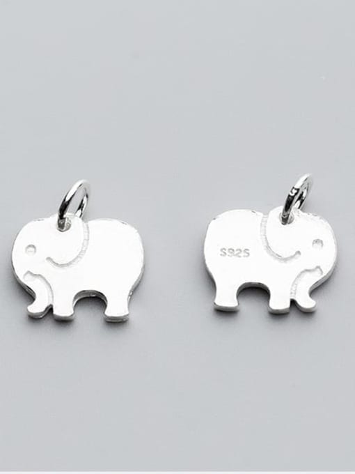 FAN 925 Sterling Silver Elephant Charm Height : 15 mm , Width: 12 mm 1