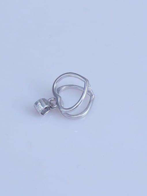 Supply 925 Sterling Silver Heart Pendant Setting Stone diameter: 5mm 2