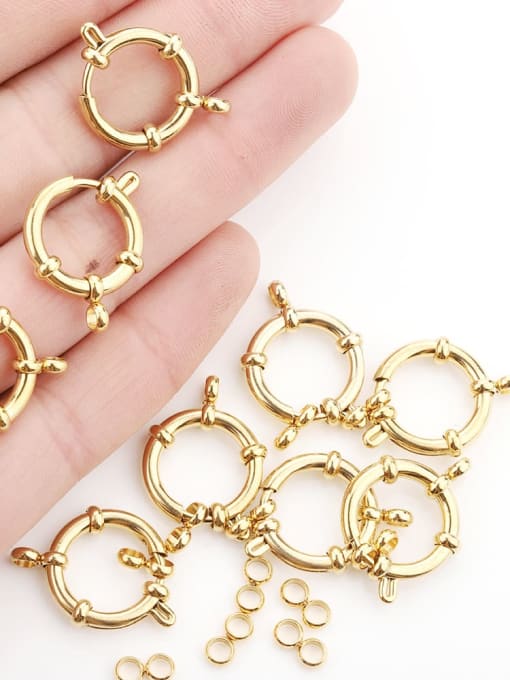 Supply Gold Spring Buckle Circle Blister Buckle Bracelet Necklace Joint Buckle 2