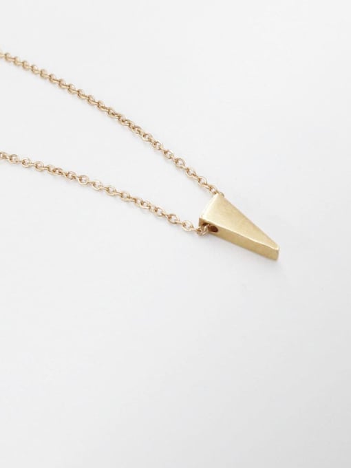 Rose Gold Stainless steel Triangle Minimalist Necklace
