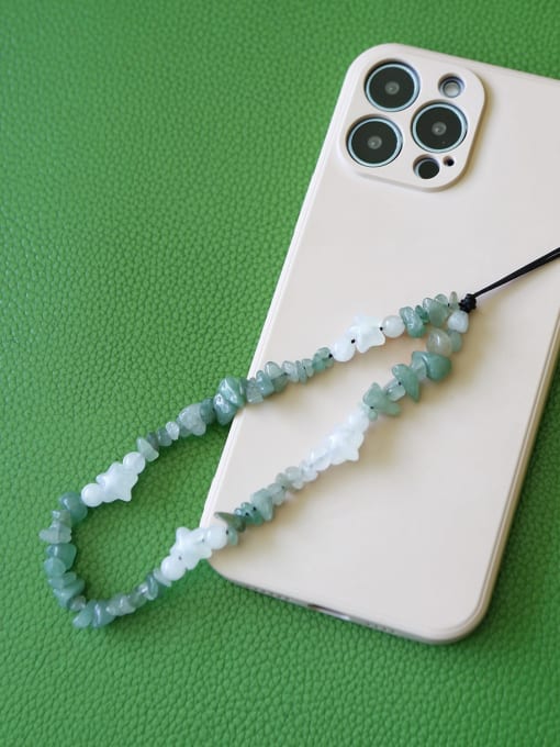 JMI Beaded Pearl Natural Crushed Citrine Crystal Phone Lanyard Mobile Accessories 1