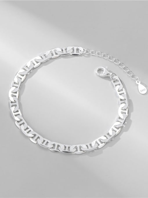 ARTTI 925 Sterling Silver Geometric Minimalist Link Bracelet