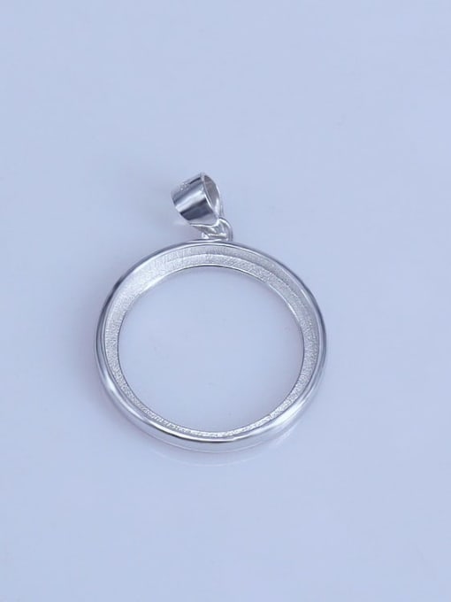 Supply 925 Sterling Silver Round Pendant Setting Stone size: 18*18mm 0