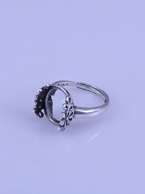 Supply 925 Sterling Silver Geometric Ring Setting Stone size: 11*14mm 1