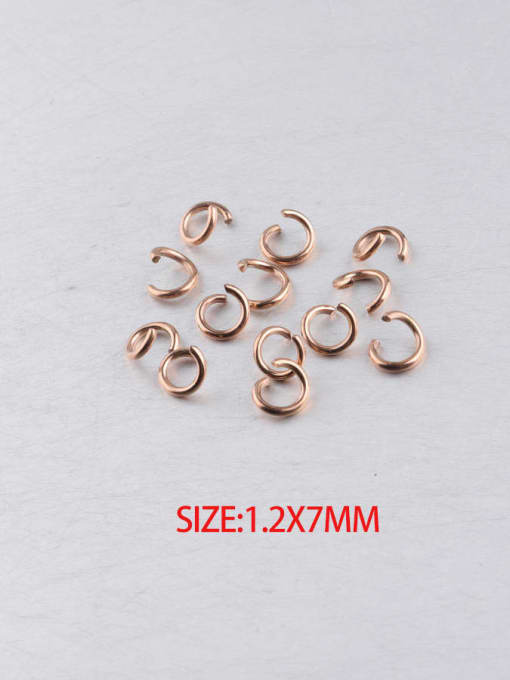 Rose Gold 100pcs Stainless steel open ring single ring accessories
