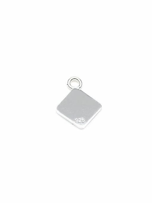 silver 925 Sterling Silver Chain tag , Hole Size : 1.2 MM