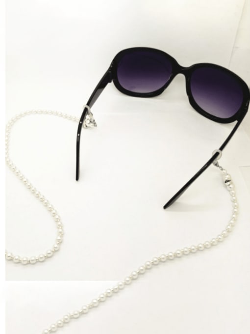 Eyeglass chain Titanium Steel Imitation Pearl Minimalist Beaded Handmade Mask Chain Sunglass Chains