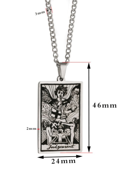 M&J Judgement's Tarot hip hop stainless steel titanium steel necklace 1