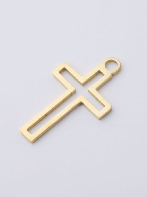 golden Stainless steel Cross  Minimalist Pendant