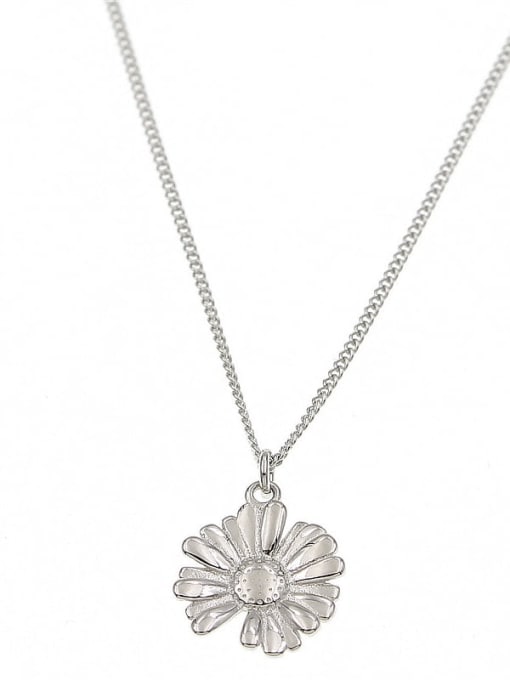 ARTTI 925 Sterling Silver Flower Minimalist Necklace 4