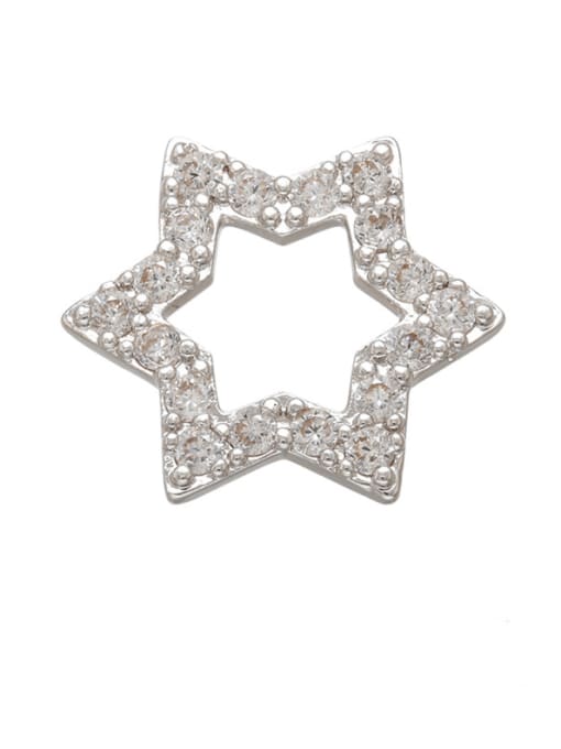 KOKO Brass Diamond Gold Plated Five-pointed Star Pendant 0