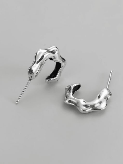 ARTTI 925 Sterling Silver Irregular Minimalist Stud Earring 1