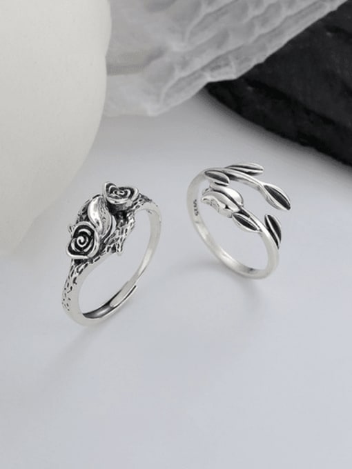 TAIS 925 Sterling Silver Flower Vintage Ring 0