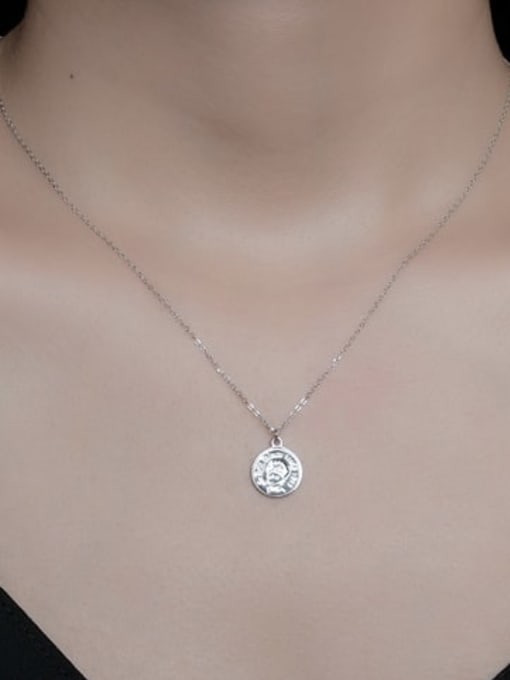 ARTTI 925 Sterling Silver Minimalist Little Prince Round Necklace 1