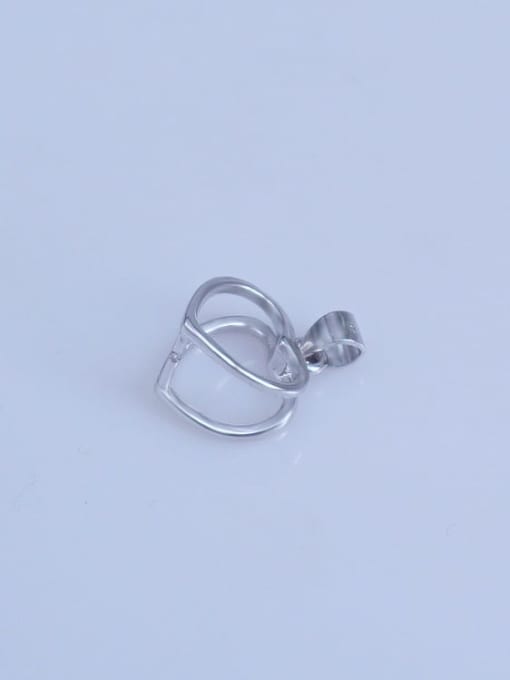 Supply 925 Sterling Silver Heart Pendant Setting Stone diameter: 5mm 1