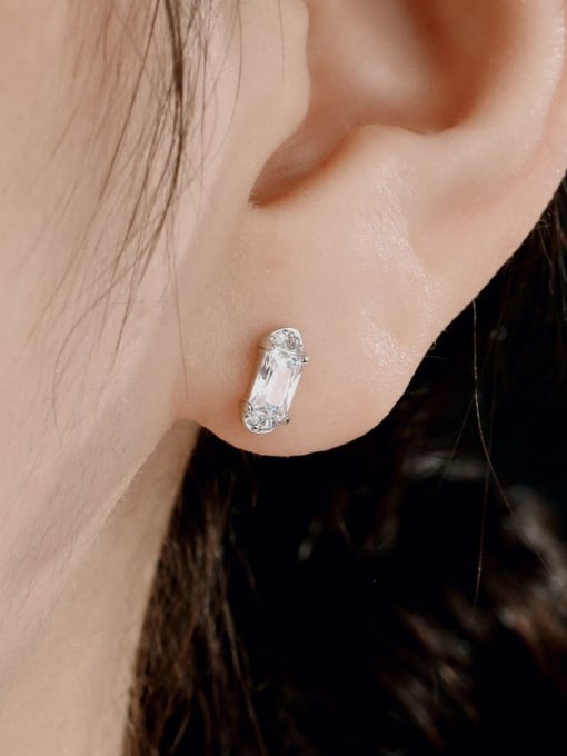 STL-Silver Jewelry 925 Sterling Silver Geometric Luxury Stud Earring 2