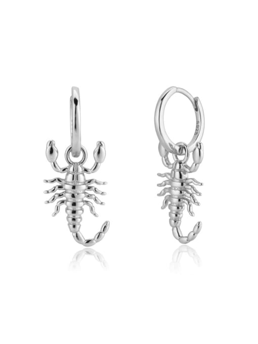 platinum 925 Sterling Silver Animal Trend Stud Earring