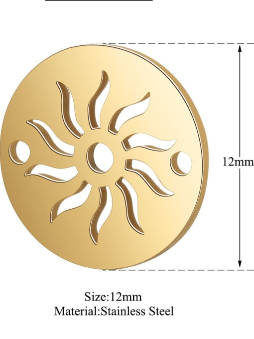 FTime Stainless steel Round Charm Diameter : 12 mm 0