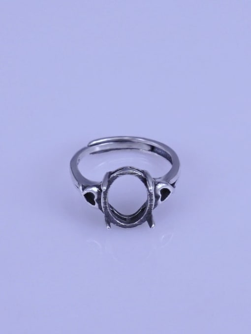 Supply 925 Sterling Silver Geometric Ring Setting Stone size: 9*12mm 0